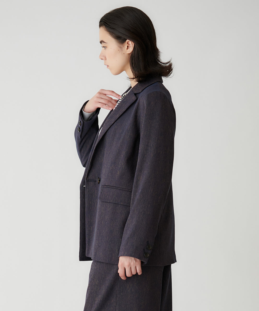 ミックスツイードオーバーサイズジャケット