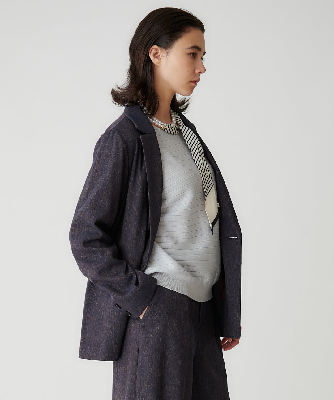 ミックスツイードオーバーサイズジャケット