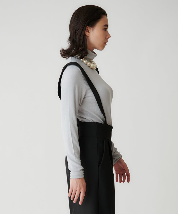 ウール混ベアテレコハイネックインナー