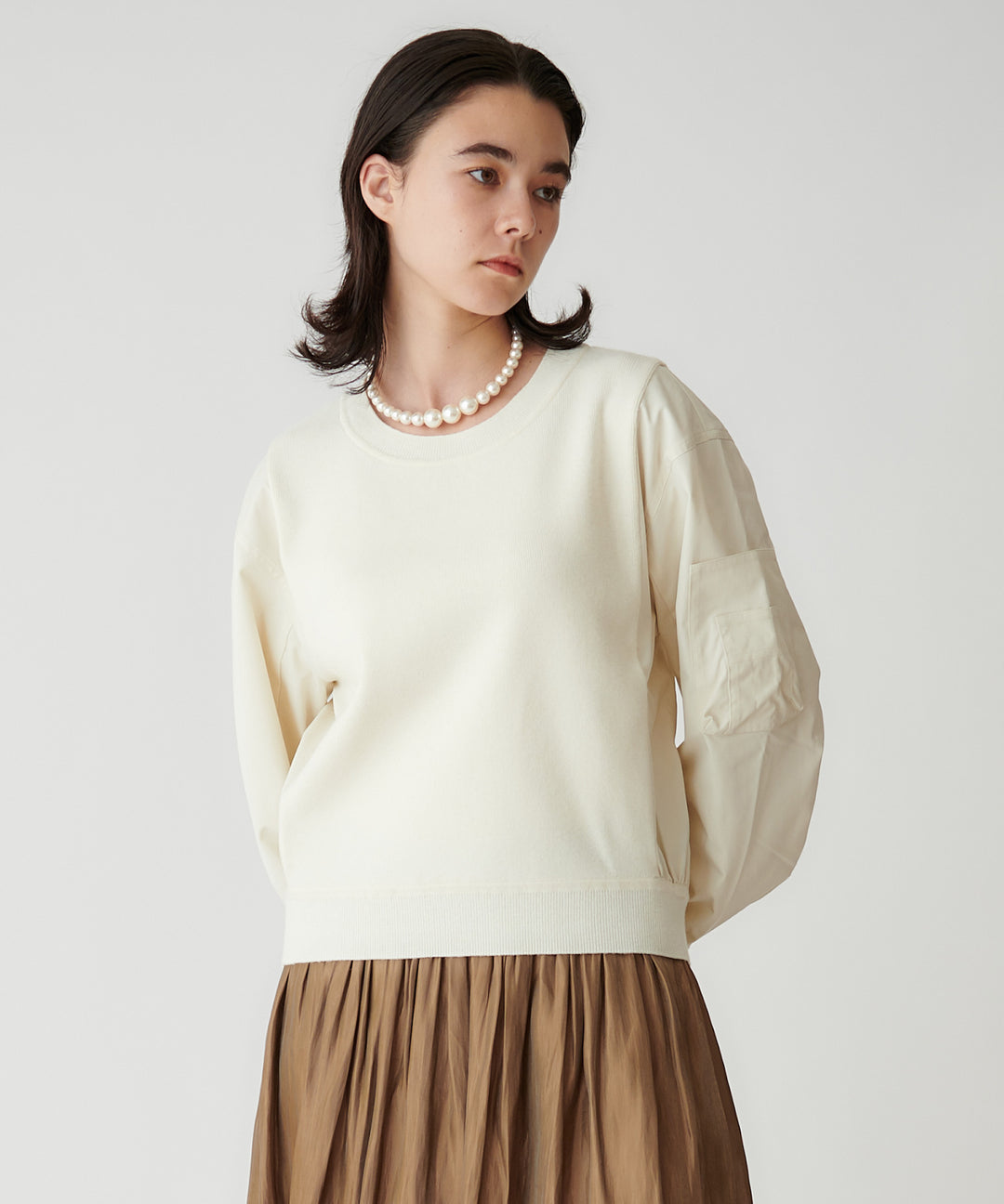 MA-1ライクニットドッキングニット