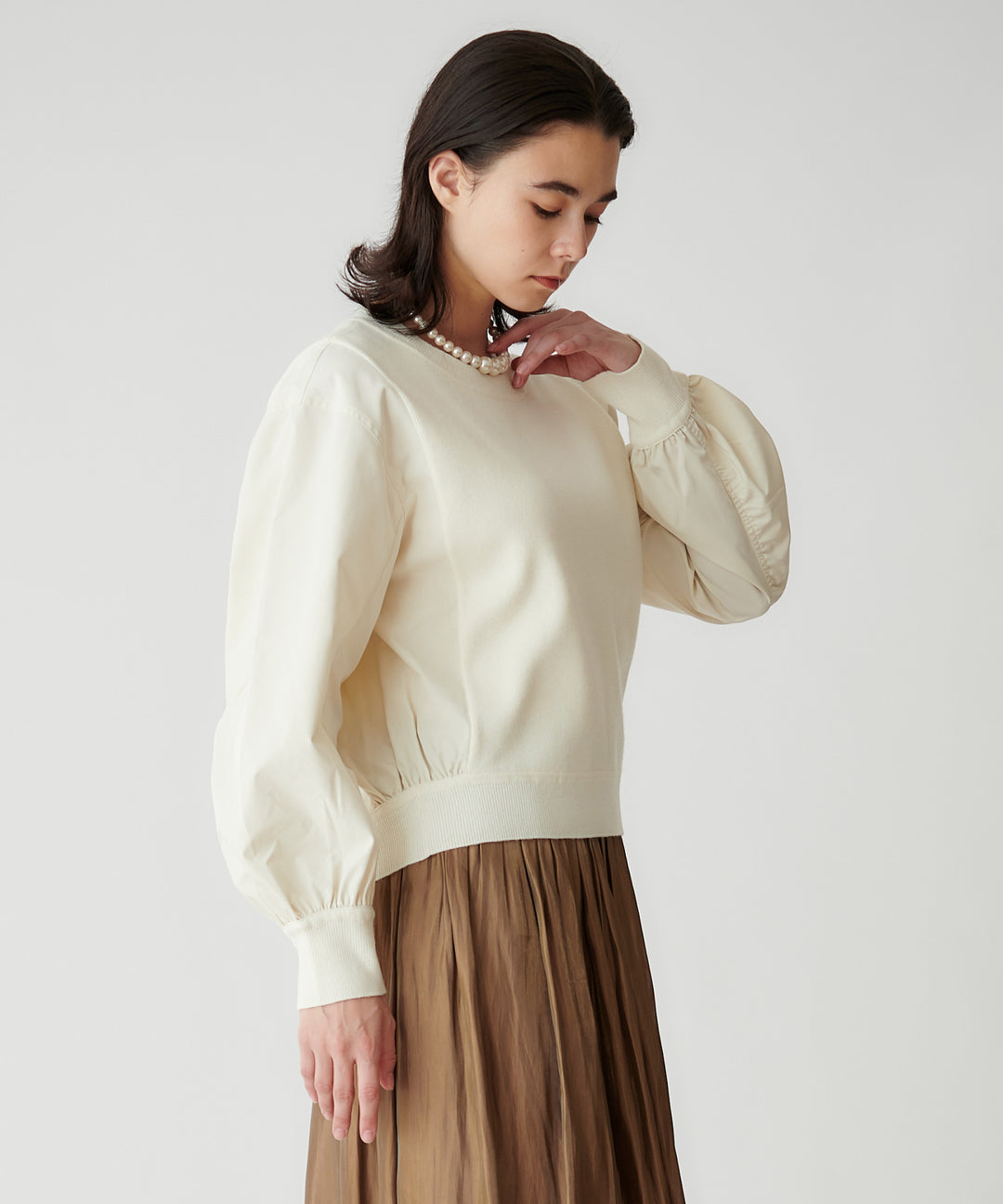 MA-1ライクニットドッキングニット