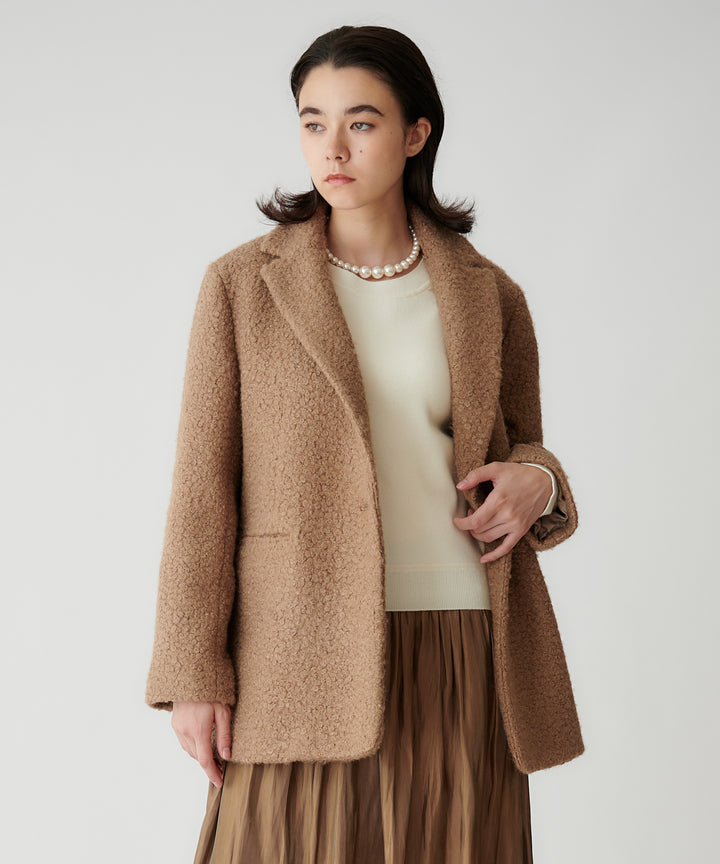 ループヤーンジャケットコート