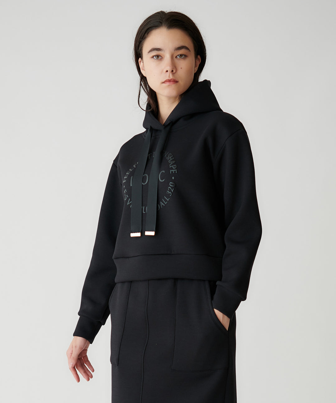 ラバープリントショートパーカー