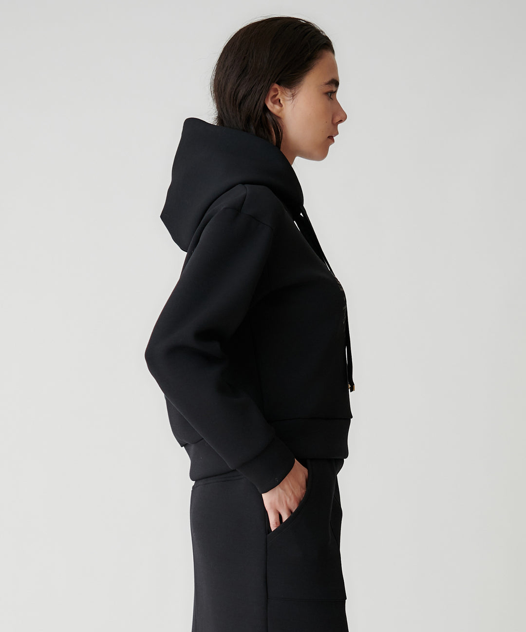 ラバープリントショートパーカー