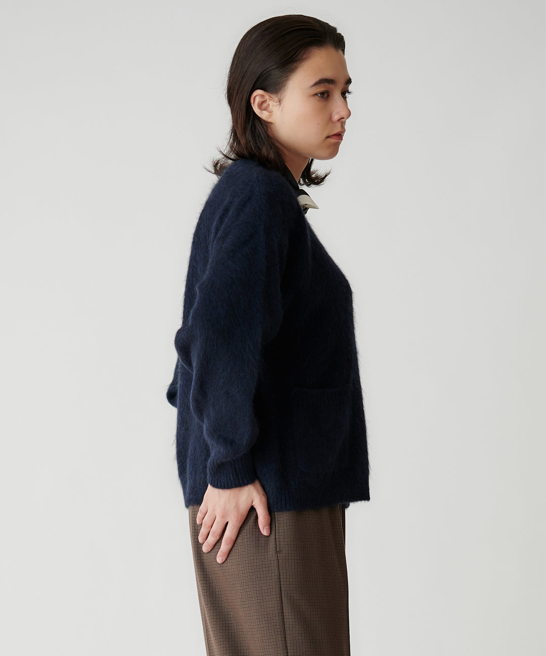 YAK混ポケットニット