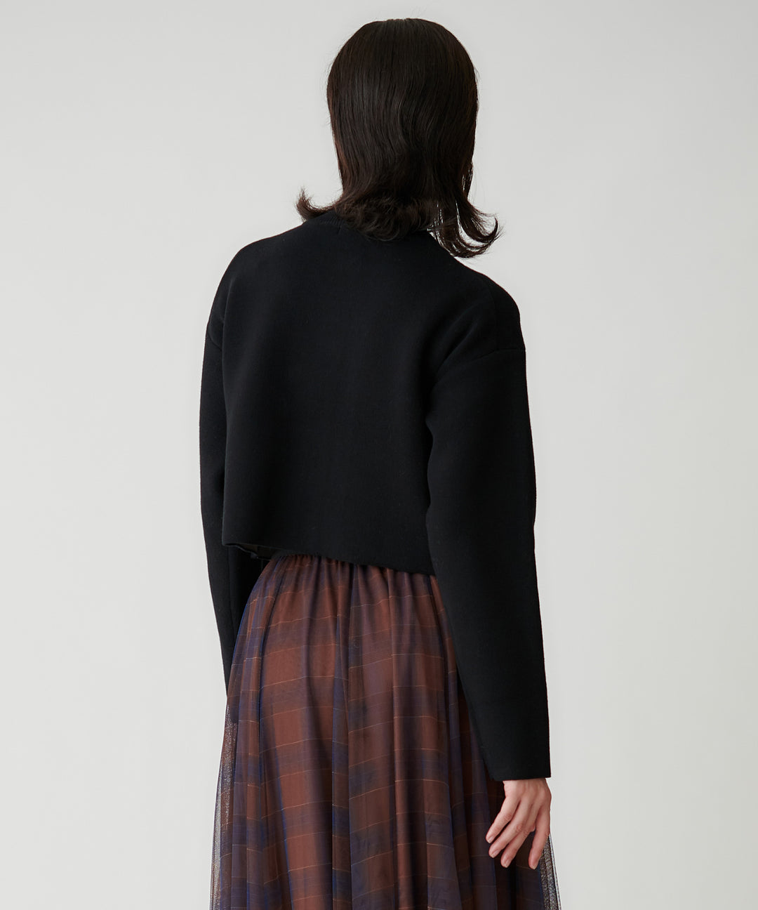 接結ニットダブルポケットカーディガン