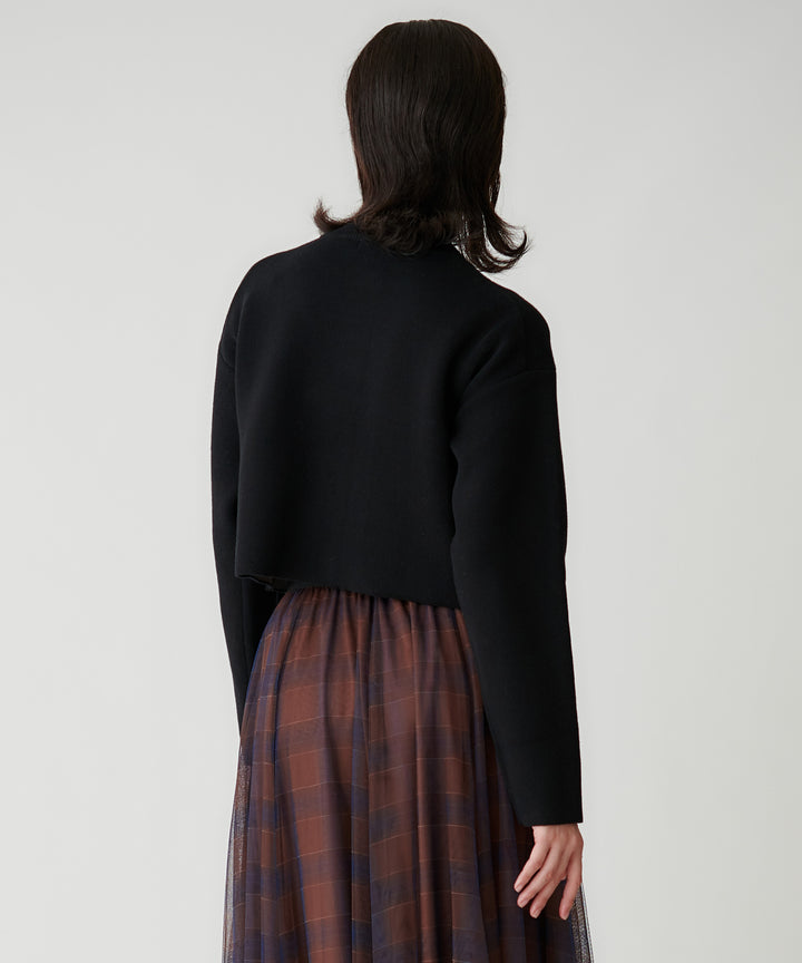 接結ニットダブルポケットカーディガン