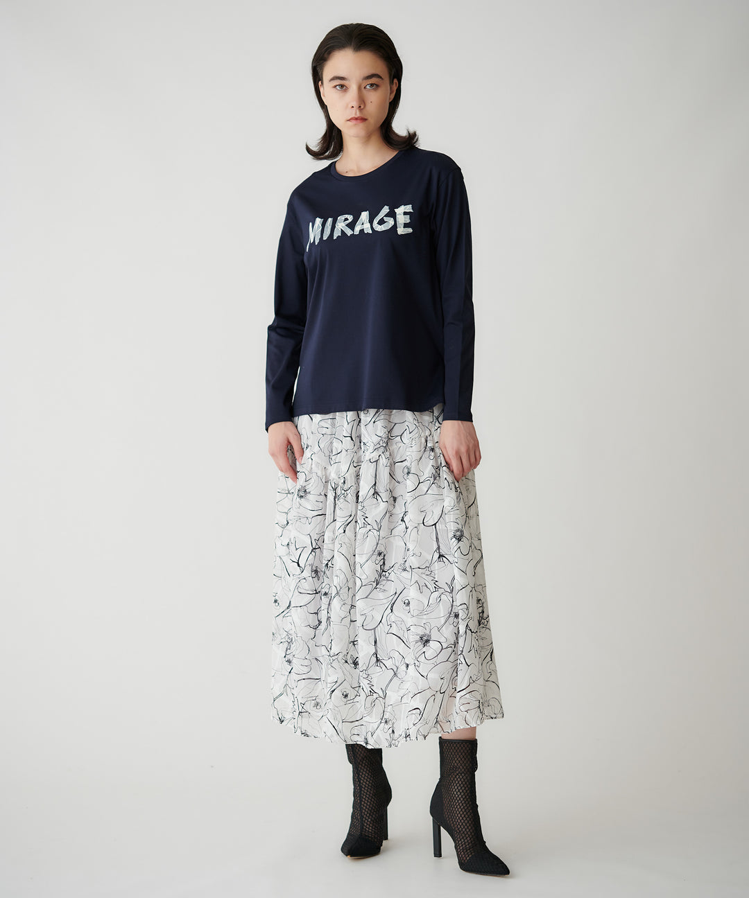 MIRAGEロゴプリントロンT