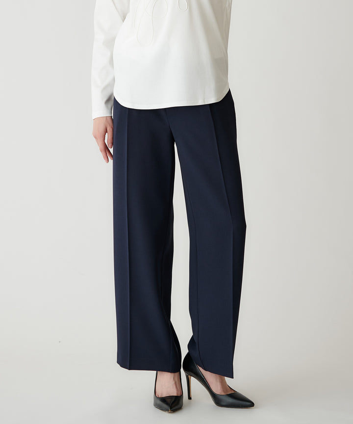 ウエストデザインワイドパンツ