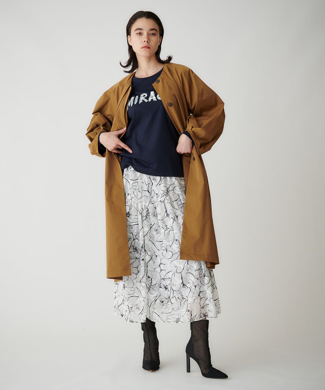 ボリュームスリーブスプリングコート