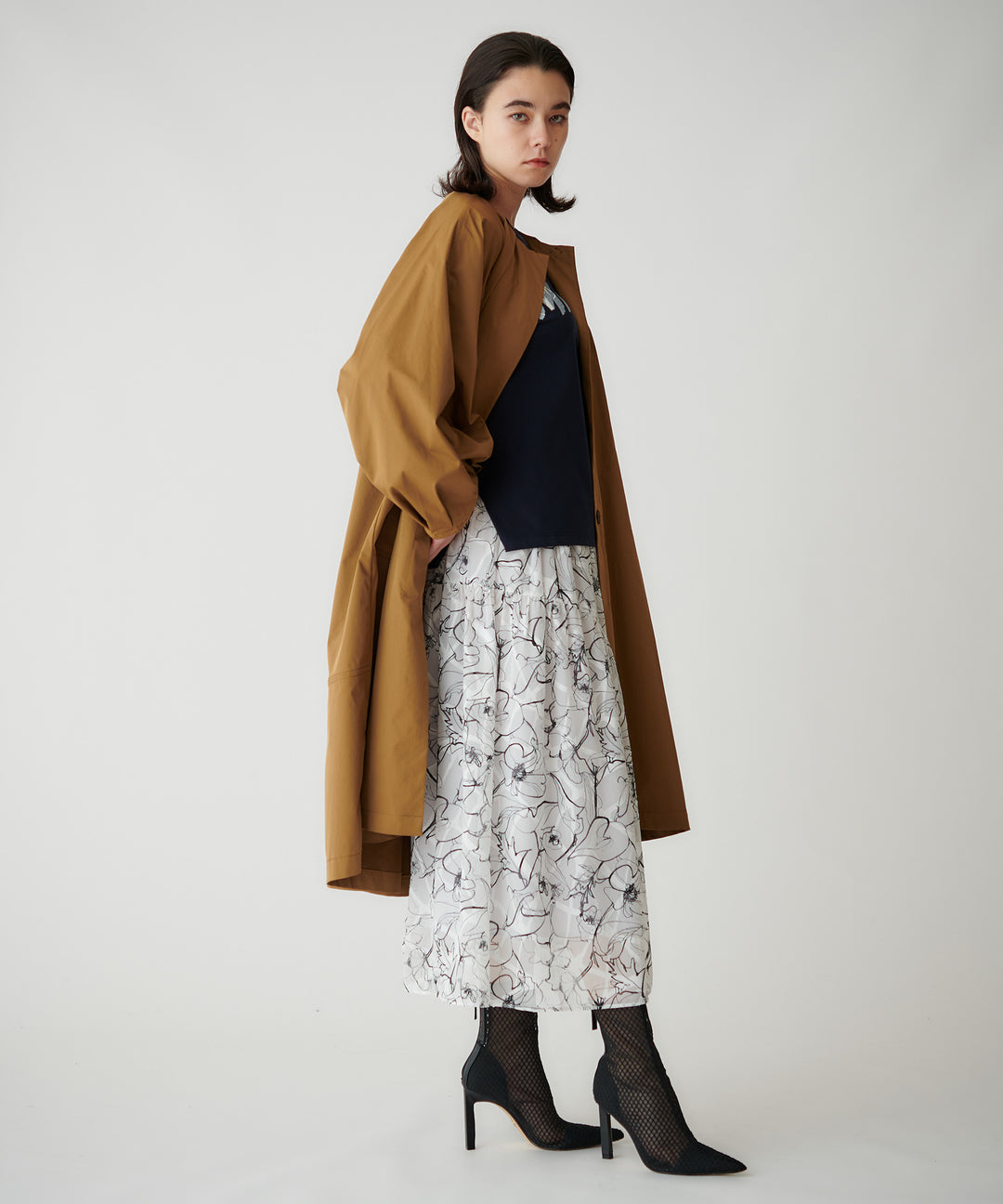 ボリュームスリーブスプリングコート