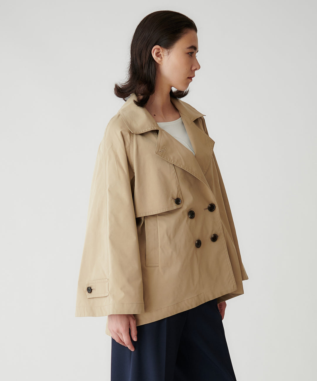 ボレロ風ショートトレンチジャケット