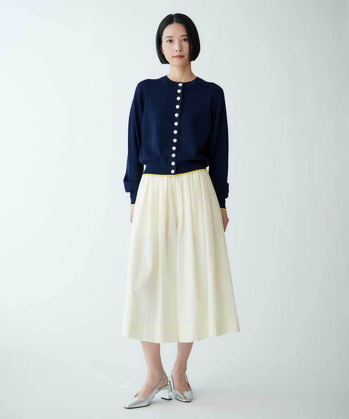 配色ニットカーディガン