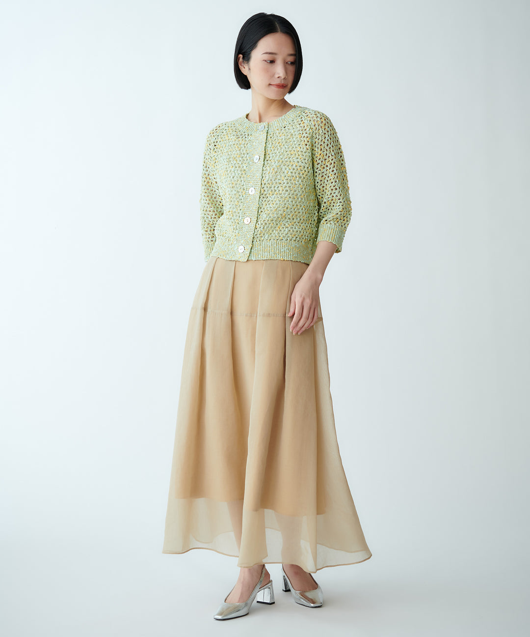 シアーオーガンジースカート