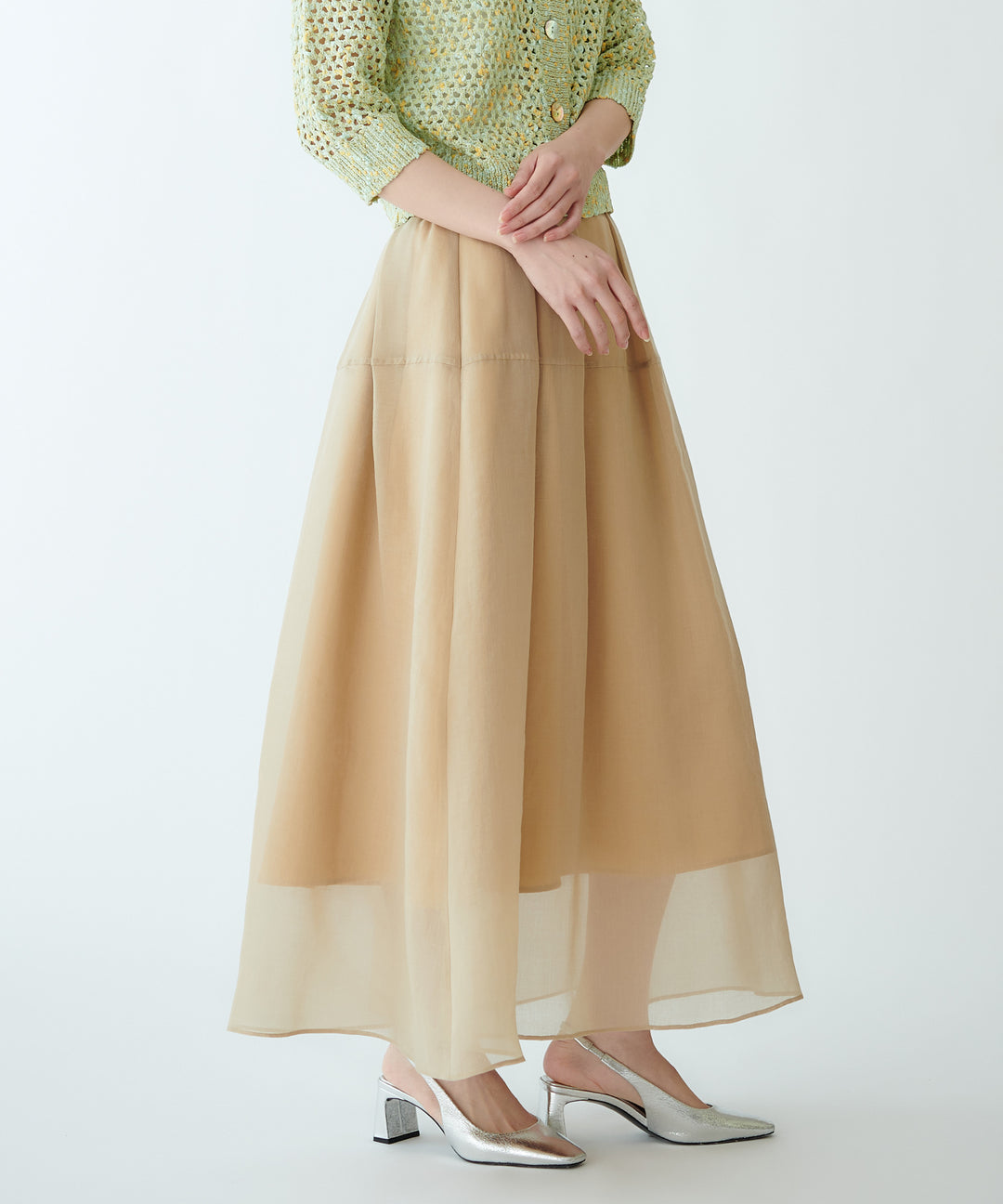 シアーオーガンジースカート