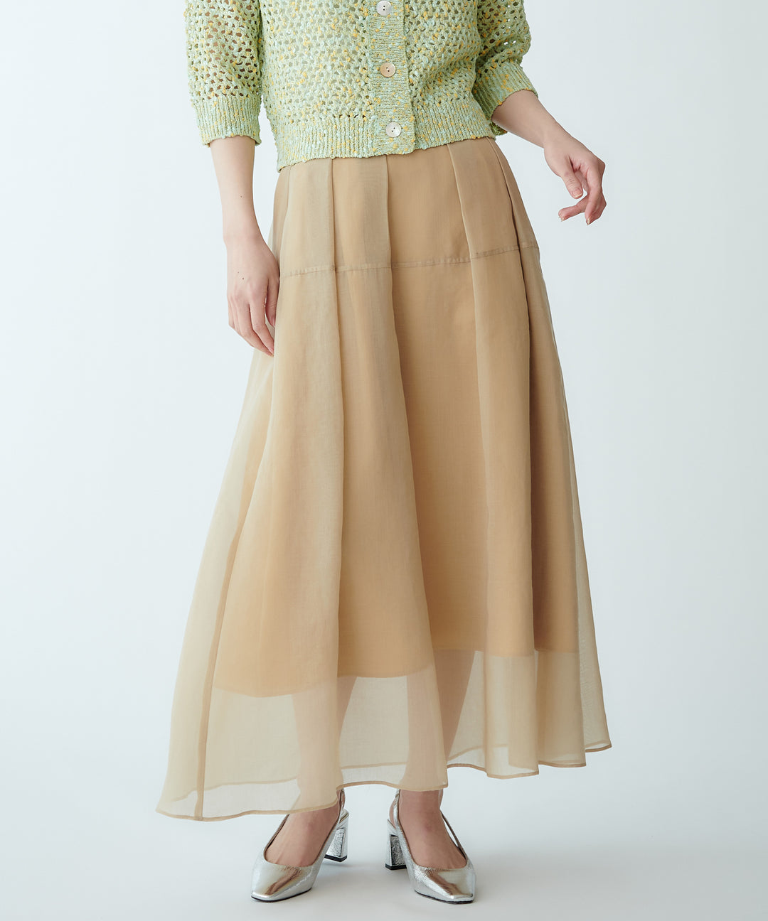 シアーオーガンジースカート