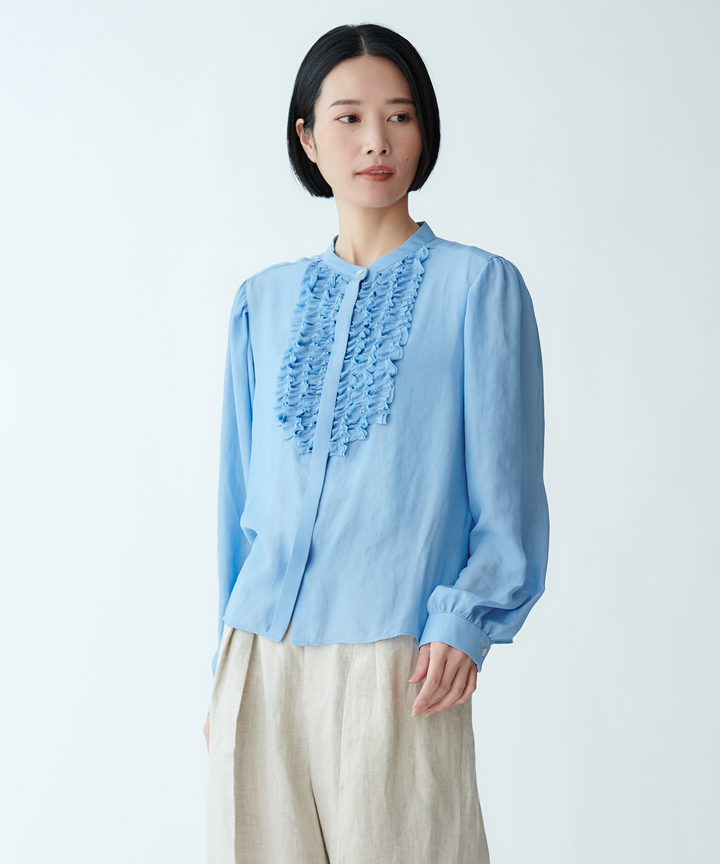 フロントフリルブラウス