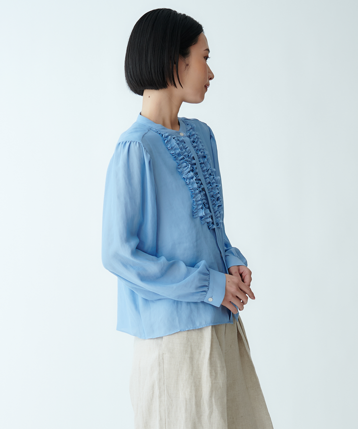 フロントフリルブラウス