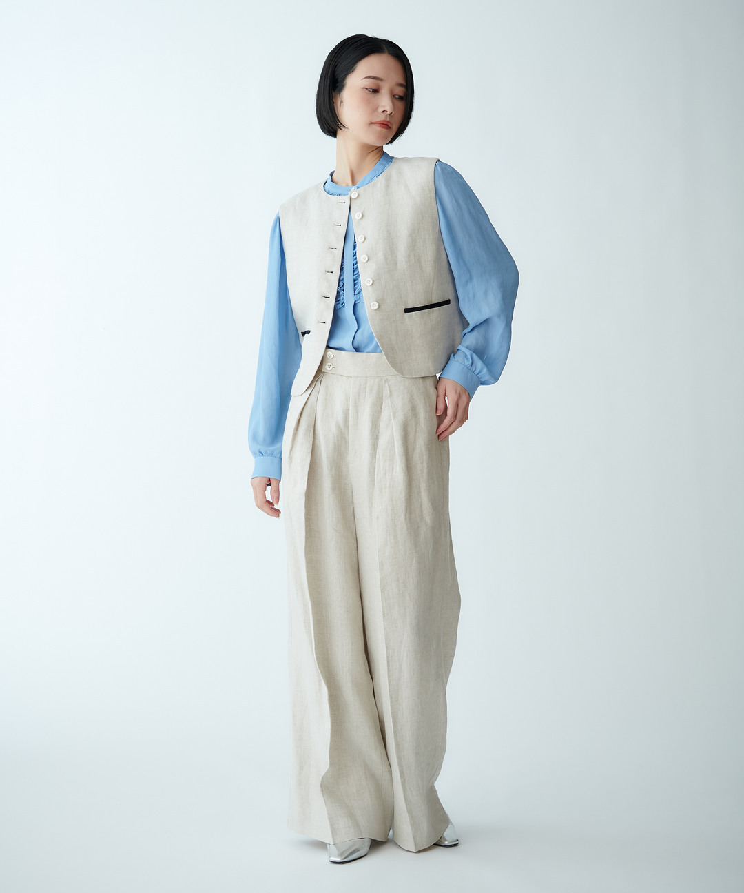 リネンコンパクトベスト