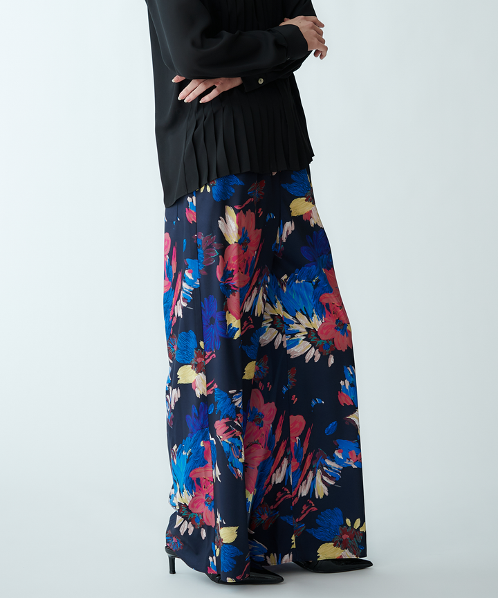 マルチカラープリントパンツ