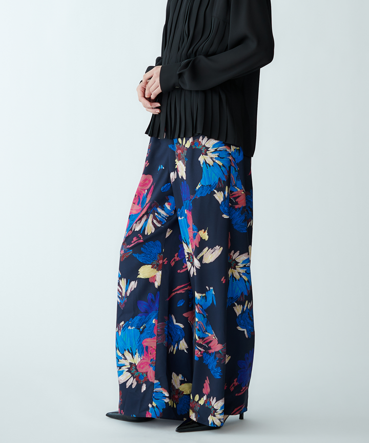 マルチカラープリントパンツ