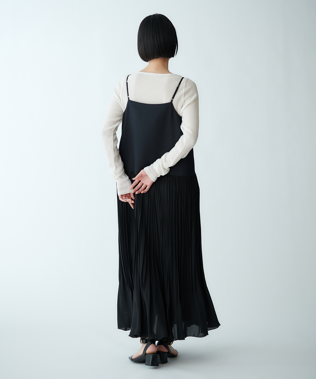 ジョーゼットシフォンキャミワンピース