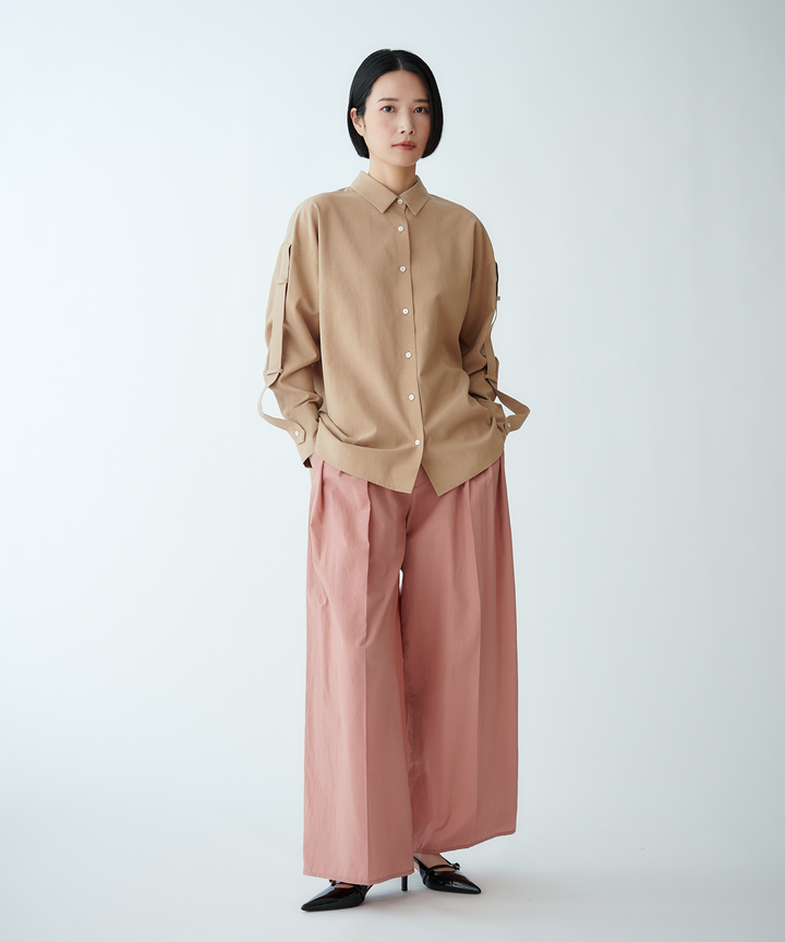 タンブラータックワイドパンツ