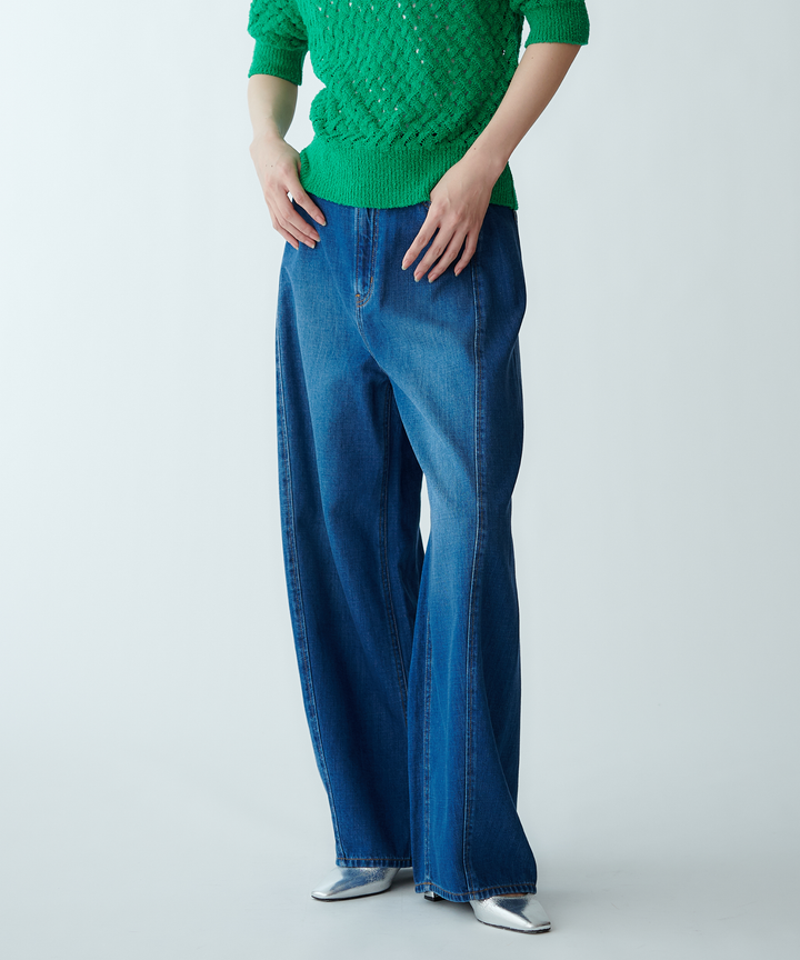 バルーンシルエットデニムパンツ