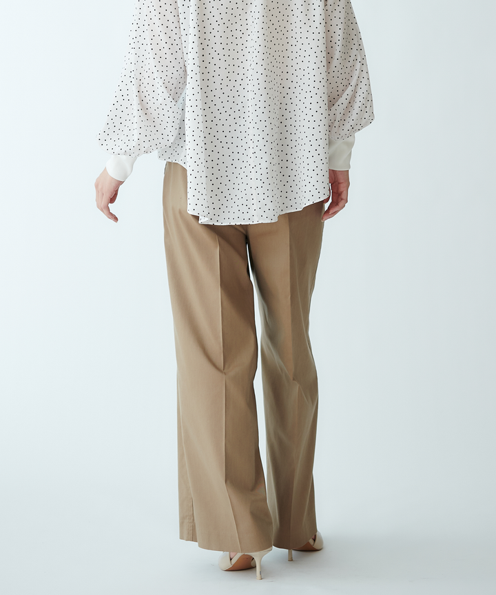 センタープレスワイドパンツ