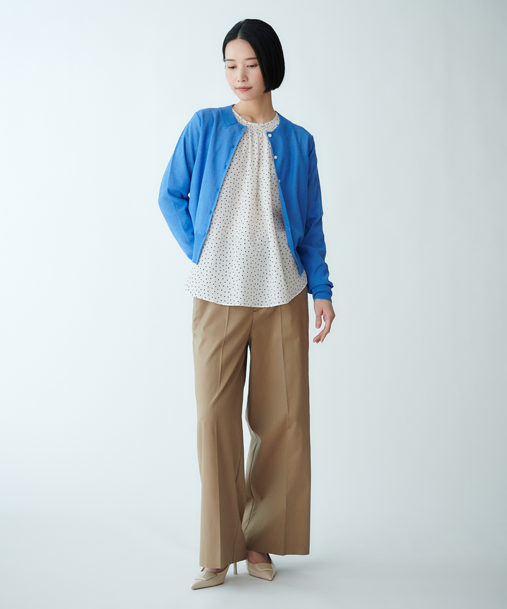 センタープレスワイドパンツ