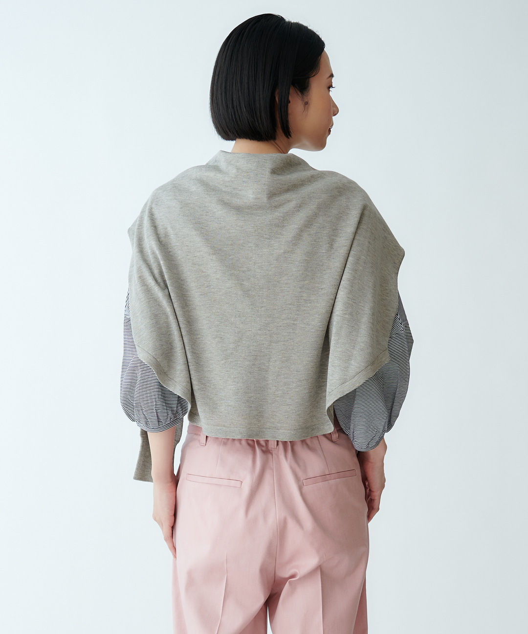 シャツテールニット