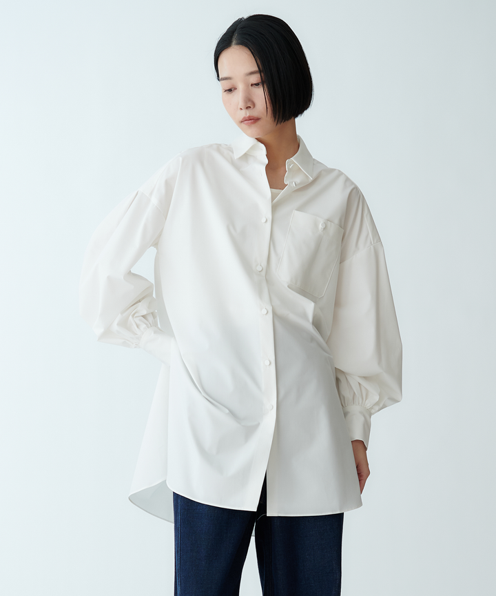 モデル H：165cm / 38 / オフホワイト