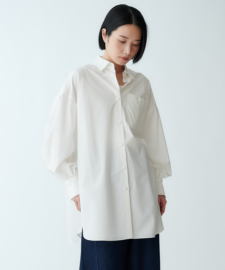 ボリュームスリーブチュニックシャツ