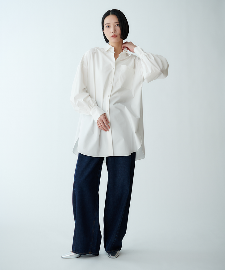 ボリュームスリーブチュニックシャツ