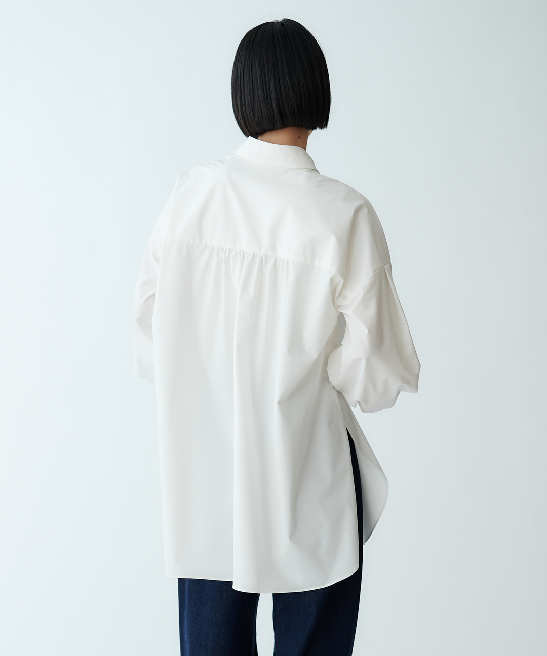 ボリュームスリーブチュニックシャツ