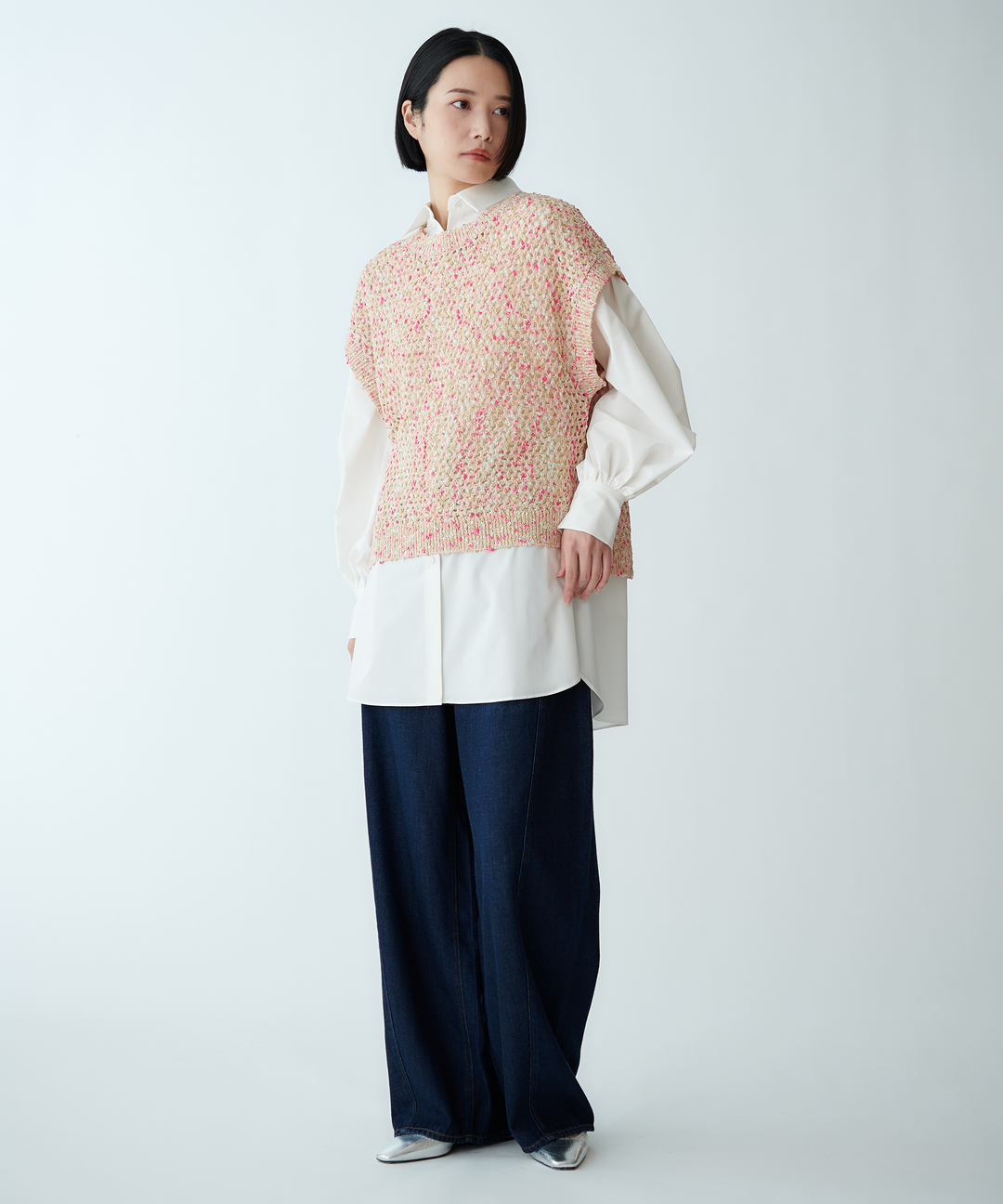 バルーンシルエットデニムパンツ