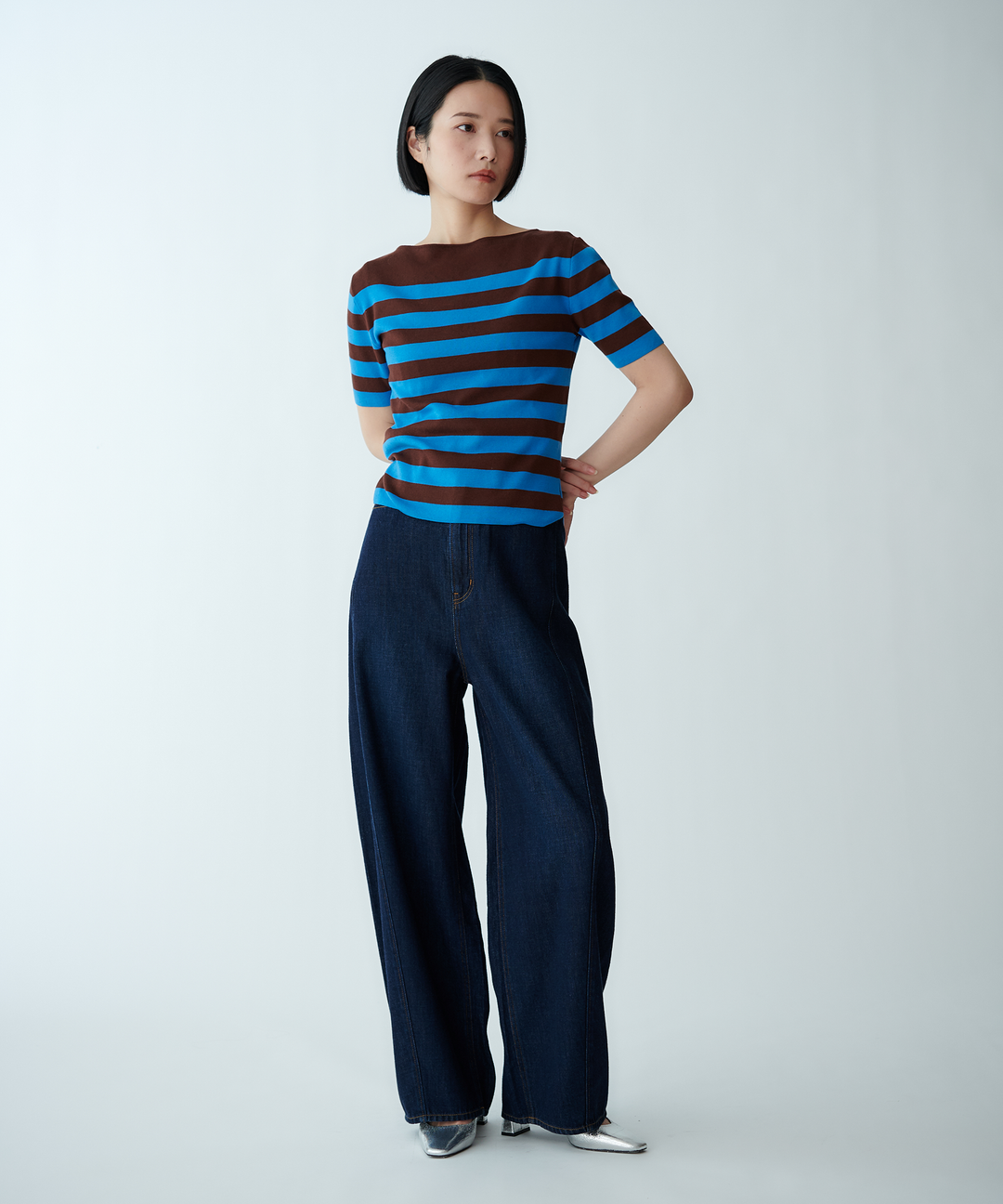 バルーンシルエットデニムパンツ