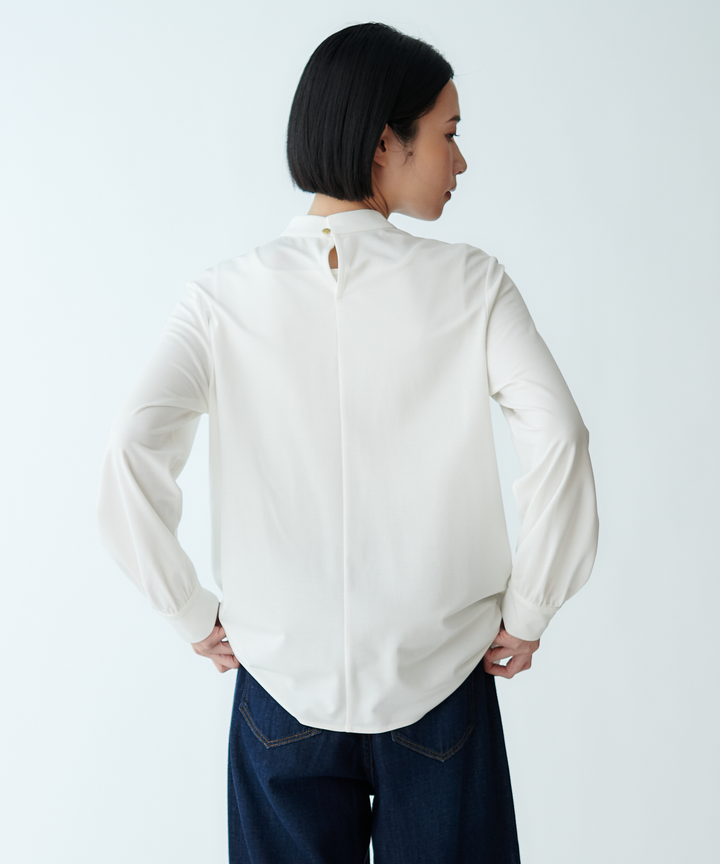 ペプラムフリルカットソー