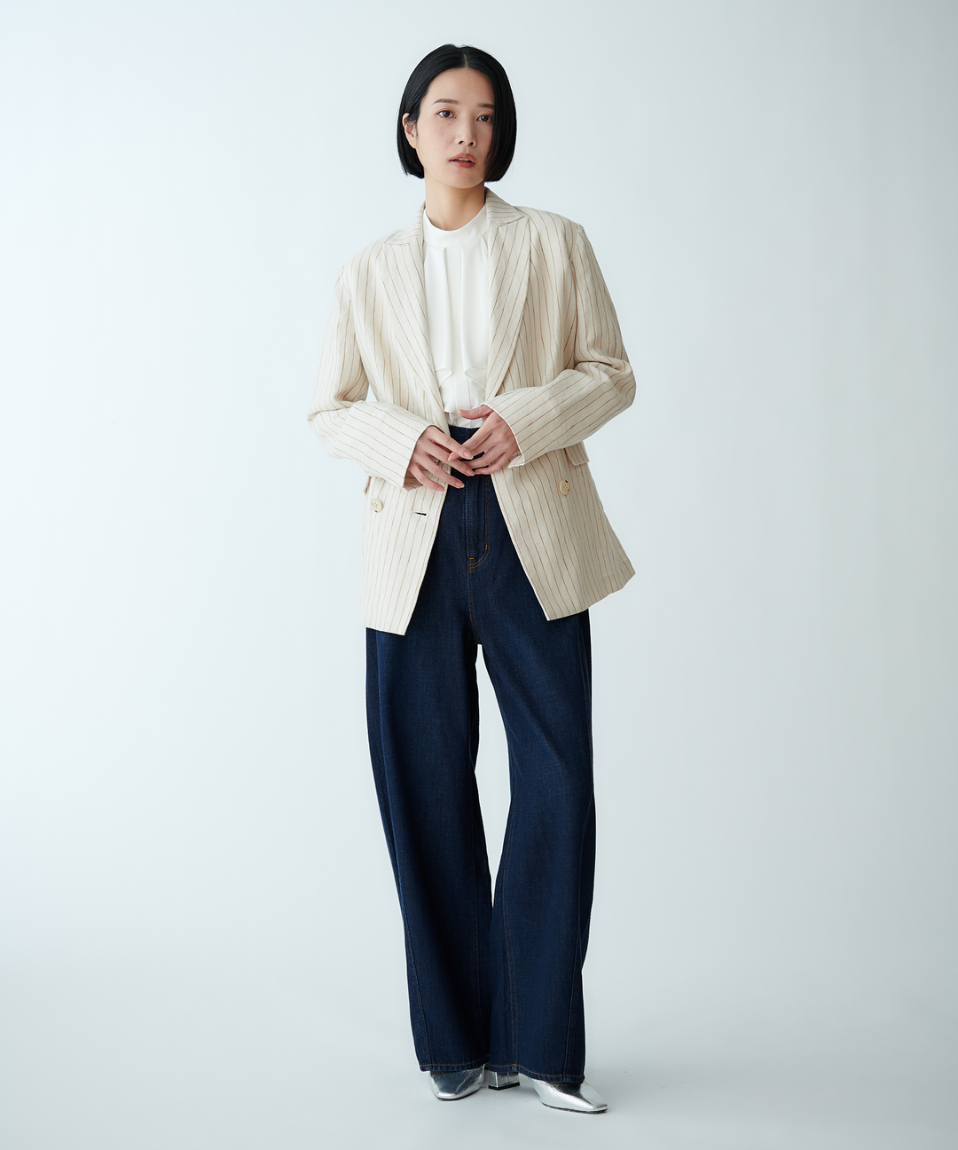 バルーンシルエットデニムパンツ