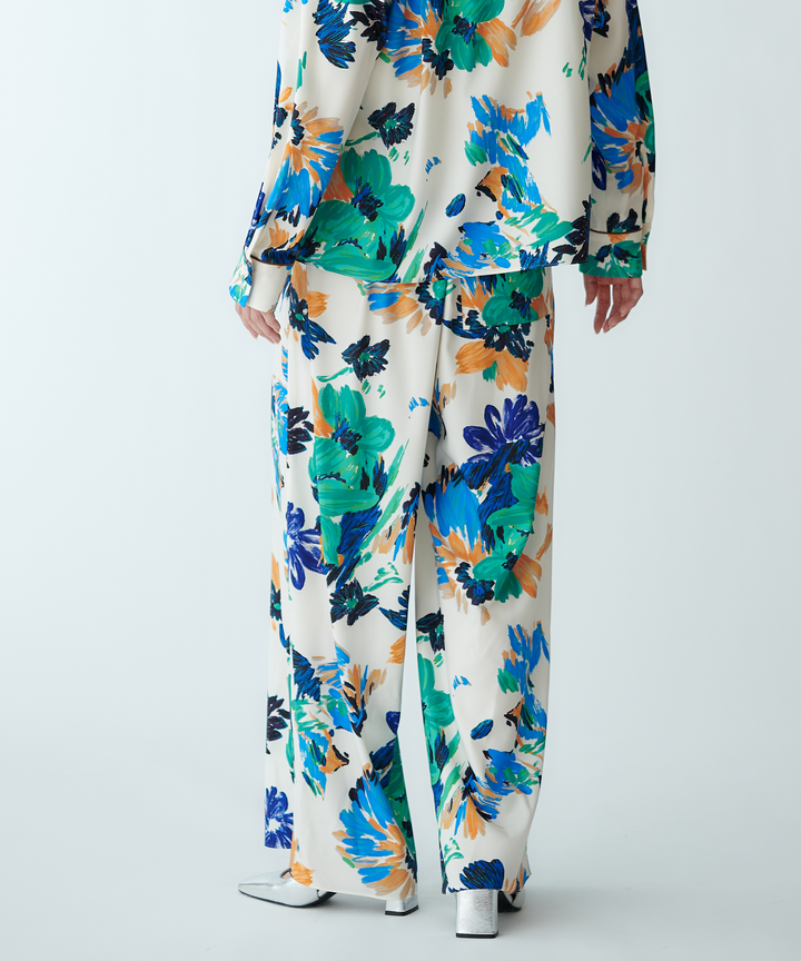 マルチカラープリントパンツ