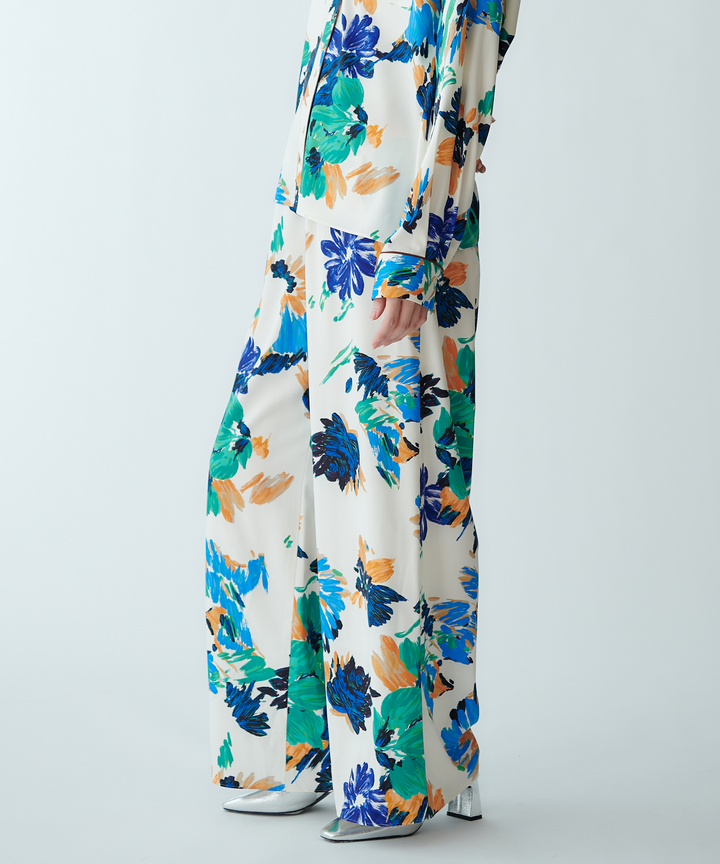 マルチカラープリントパンツ