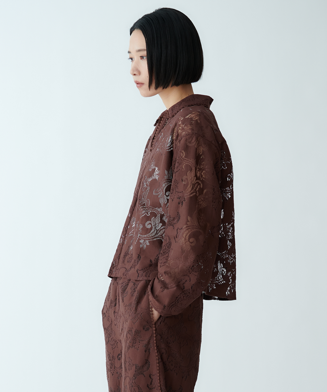 レースシャツブラウス