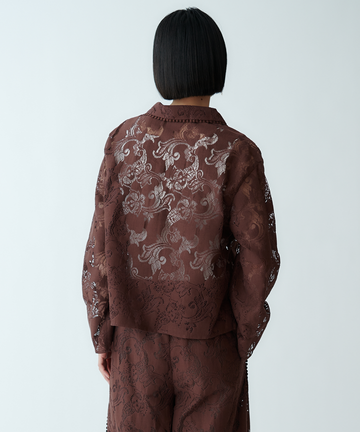 レースシャツブラウス