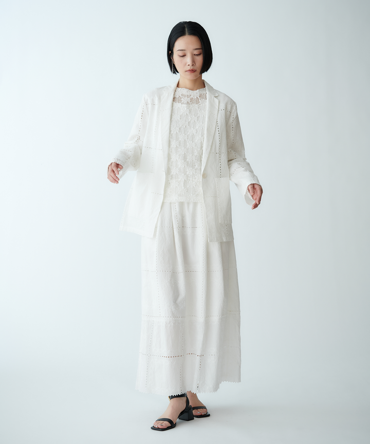 エンブロイダリーレースジャケット