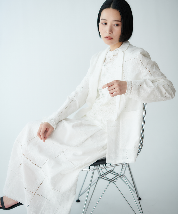 エンブロイダリーレースジャケット