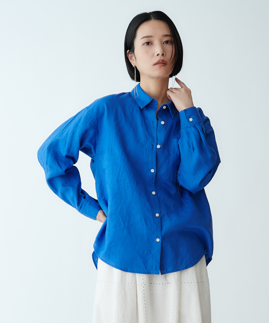 モデル H：165cm / 38 / ブルー