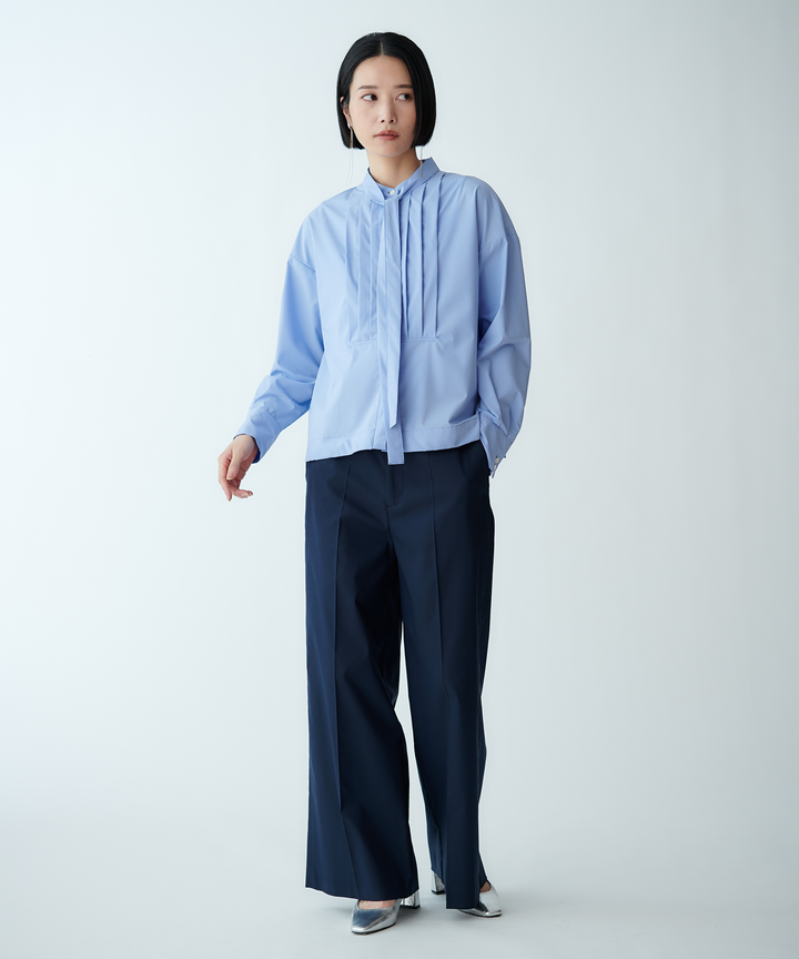 センタープレスワイドパンツ