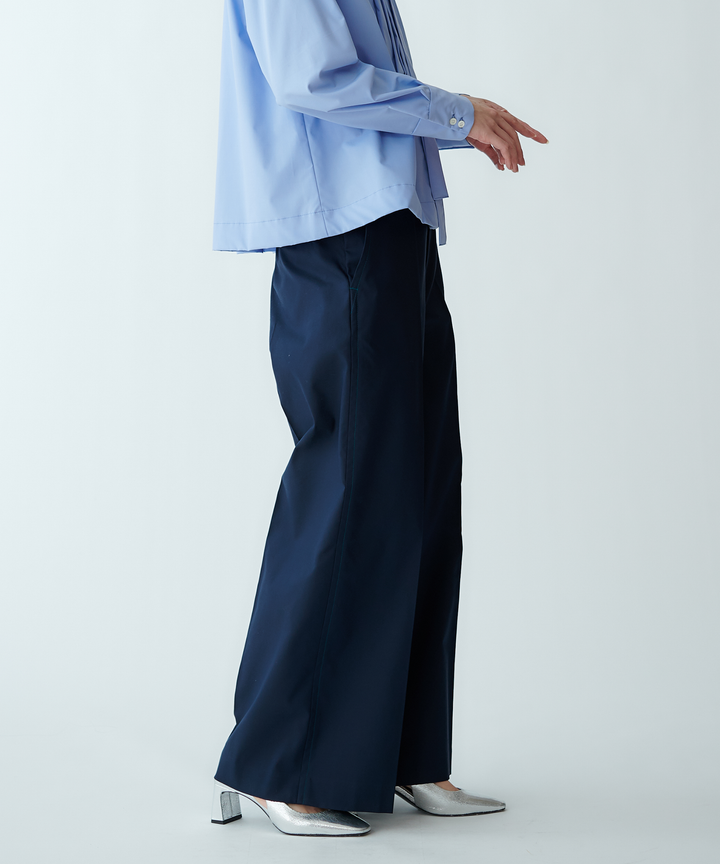 センタープレスワイドパンツ