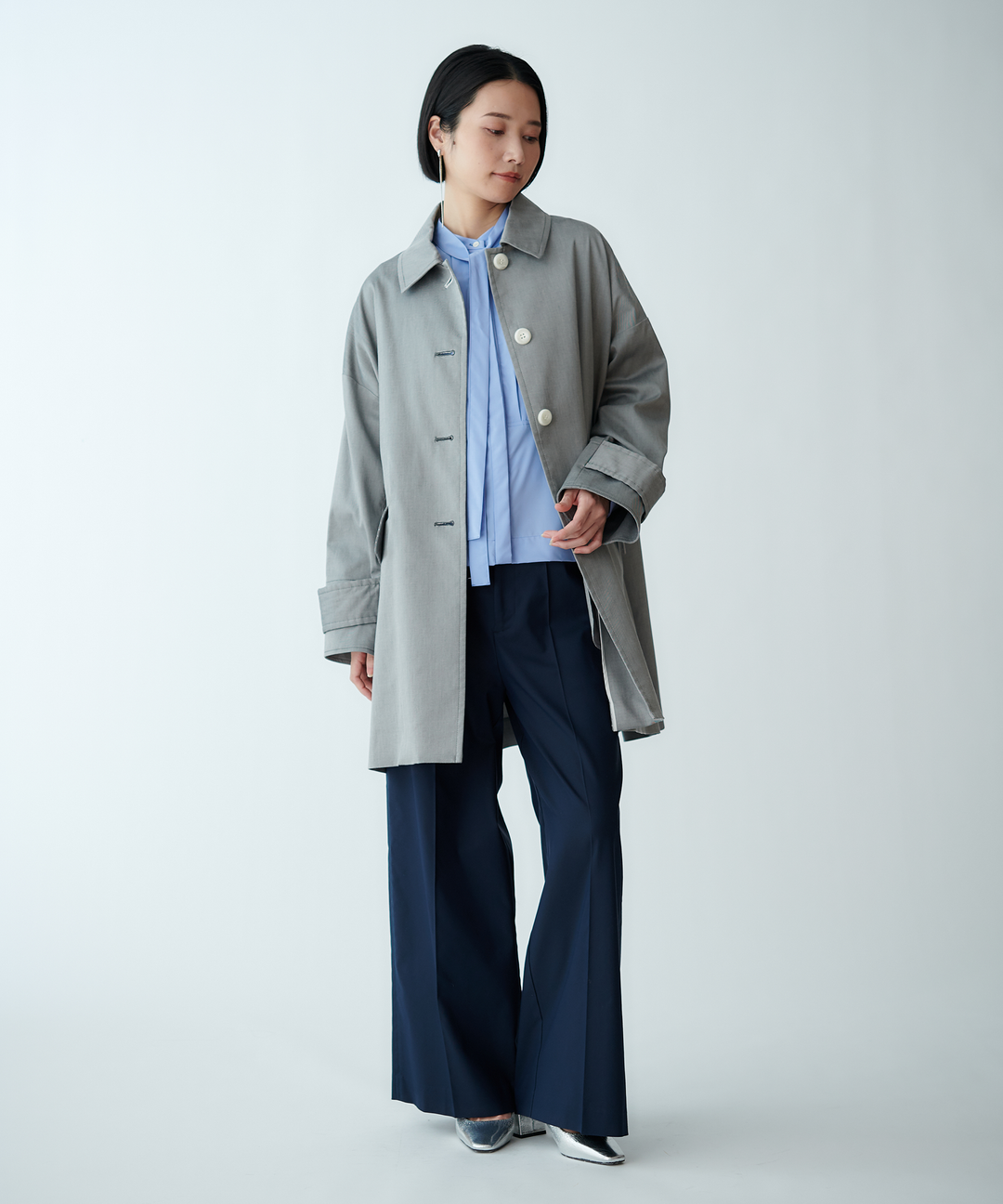 ステンカラーコート