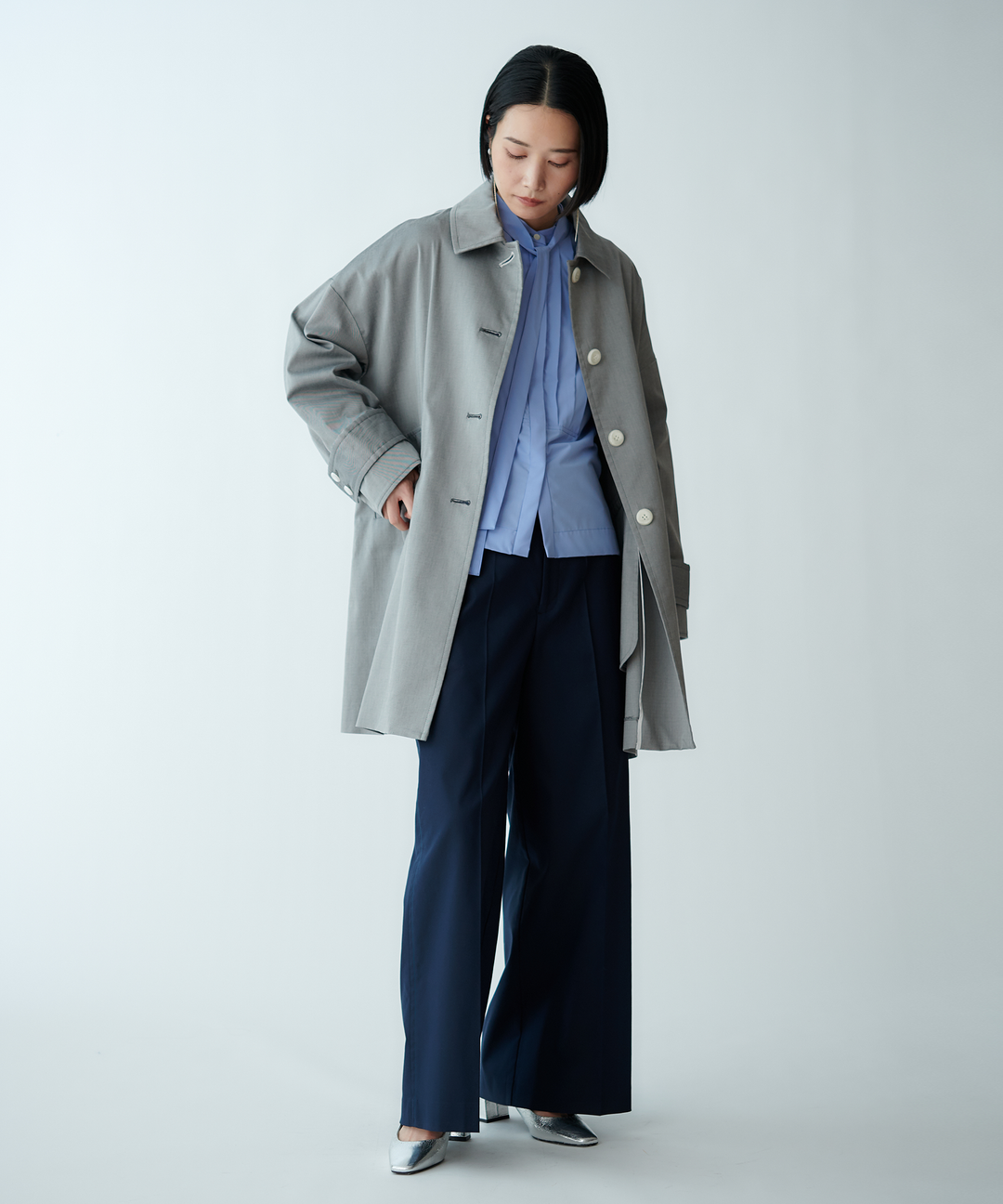 ステンカラーコート